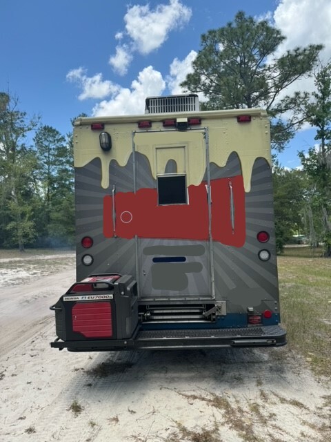 Rear of food truck