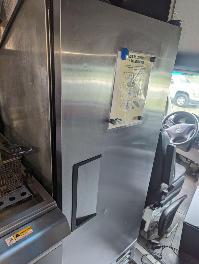 Fridge on a Sprinter Food Truck Fridge