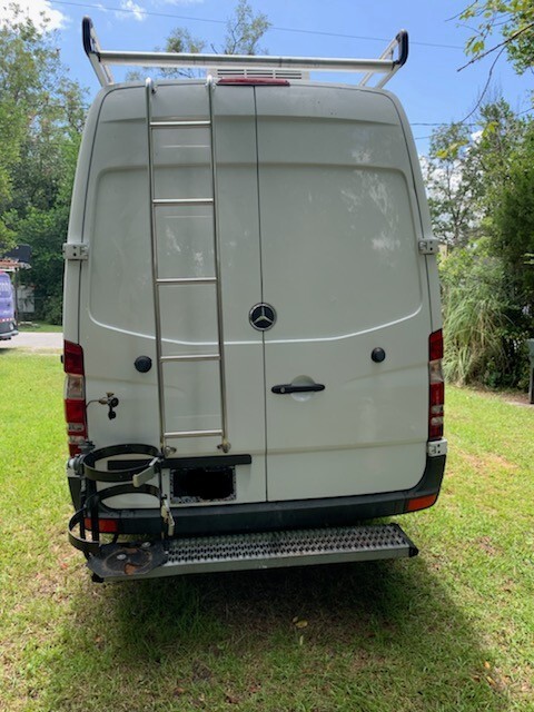 Rear of Sprinter Food Truck Van Rear of Sprinter