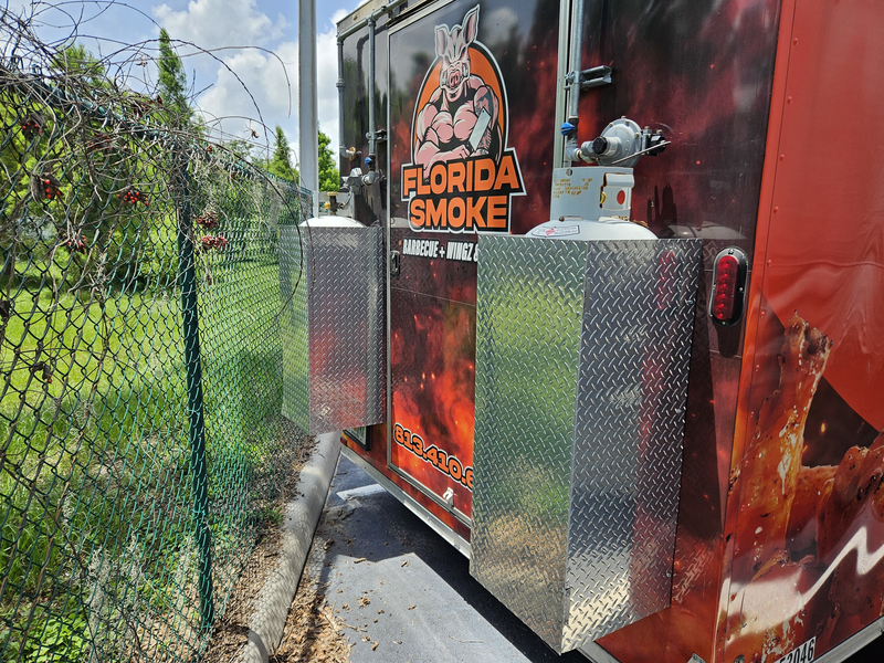 Rear of Food Trailer Back of Trailer