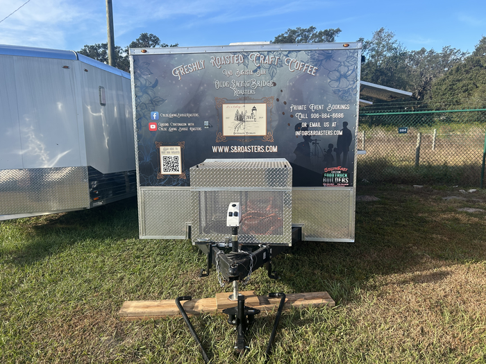 Hitch and Generator Box on Cafe Trailer Front of Trailer