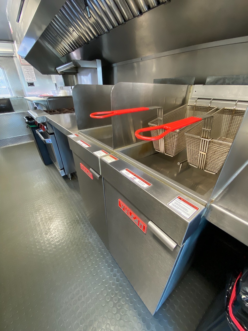 Cookline in Food Truck Cooking Area