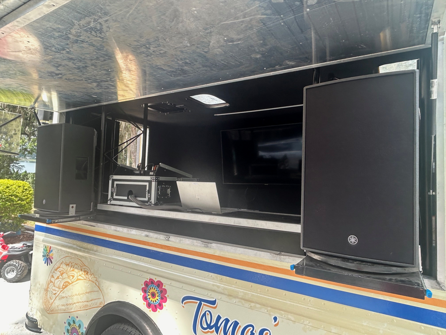 Sound Equipment on Activation Vehicle For Sale Speakers and Sound Board