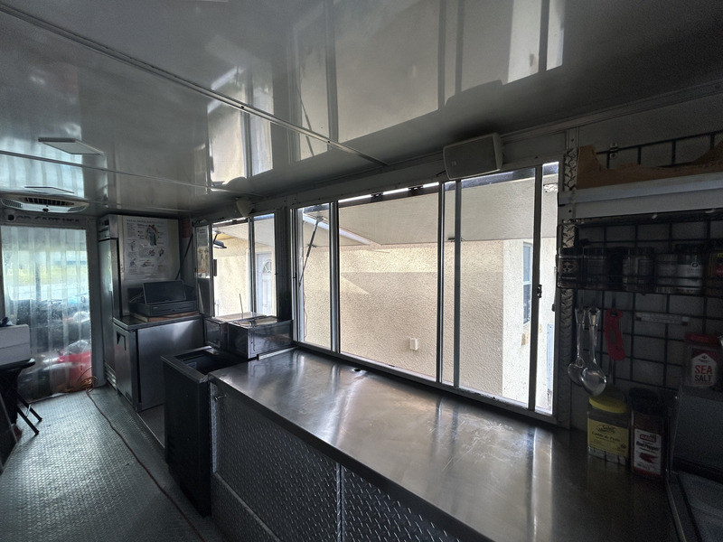 Double Serving Windows with Glass Serving Windows