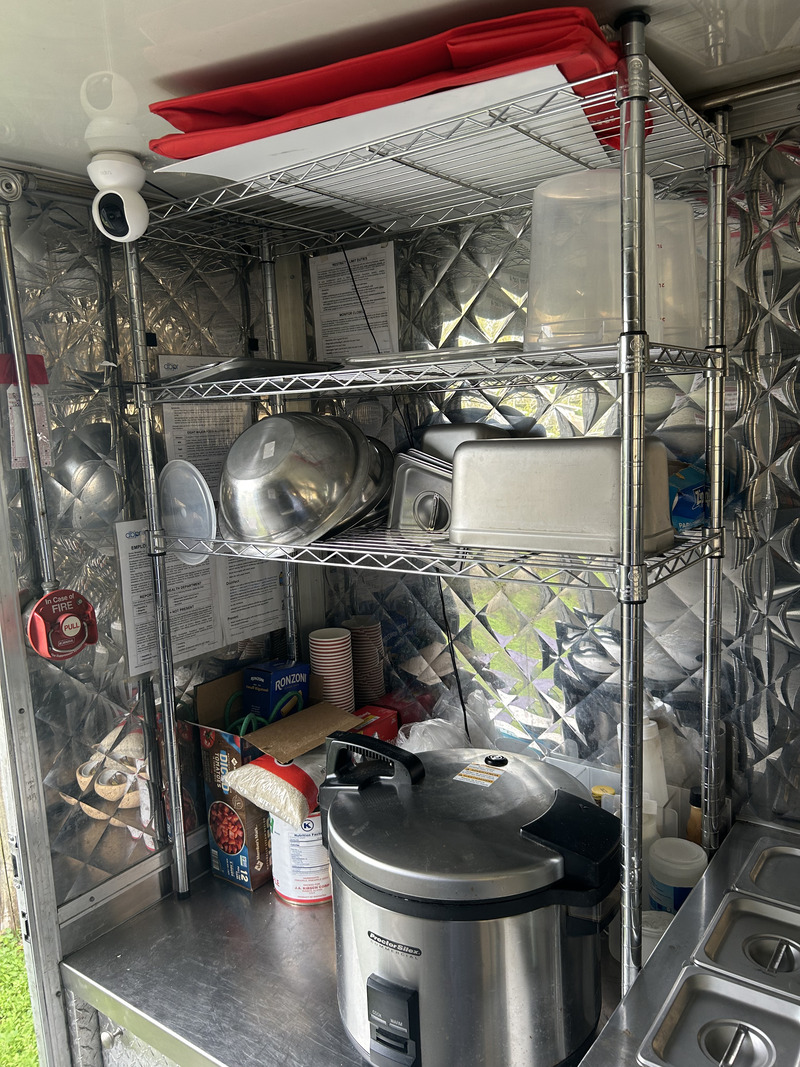 Storage Area and Rice Cooker Shelving and Storage