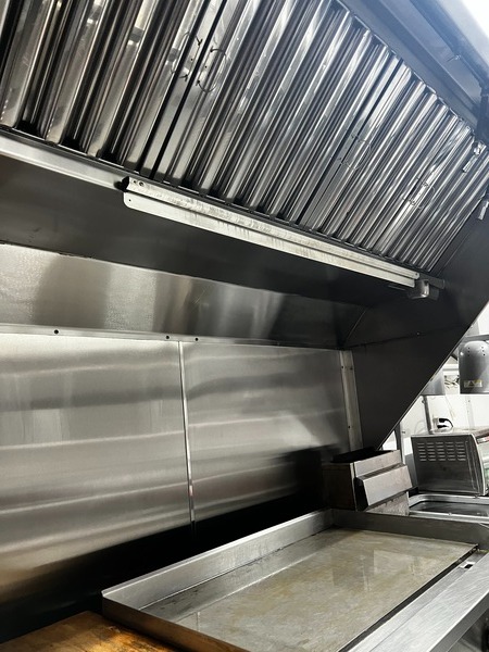 Griddle on a food trailer