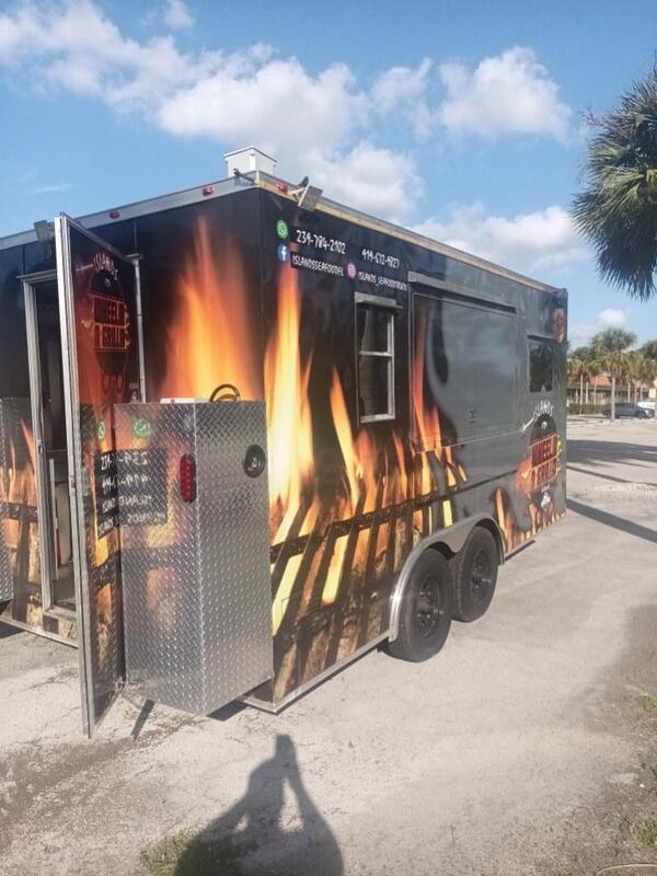 Food Cart Wrapped For Sale Food Cart For Sale