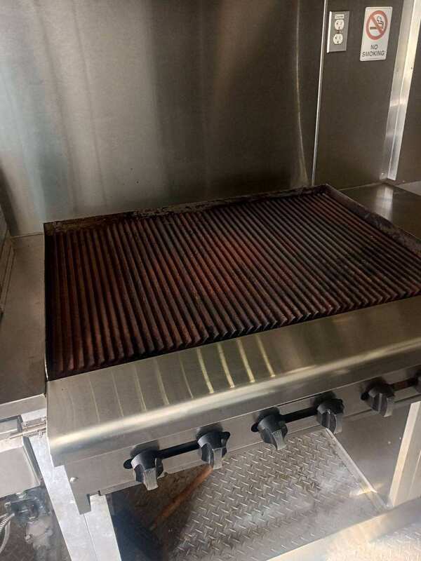 Charbroiler on a Food Cart Charbroiler