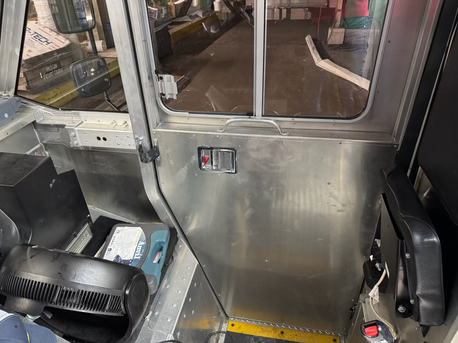 Passenger area in Ice Cream Truck For Sale in Florida Jump Seat