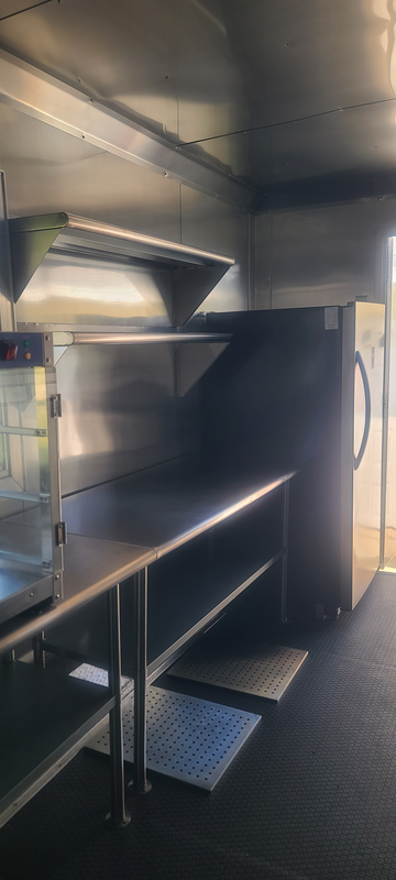 Food Trailer For Sale Sebring FL – Stainless Prep Shelf Stainless Steel Prep Shelf Inside Food Trailer For Sale