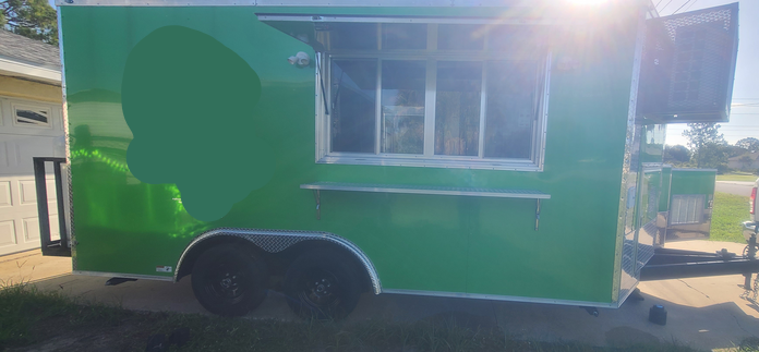 Sebring Florida Food Trailer For Sale Serving Side of Food Trailer
