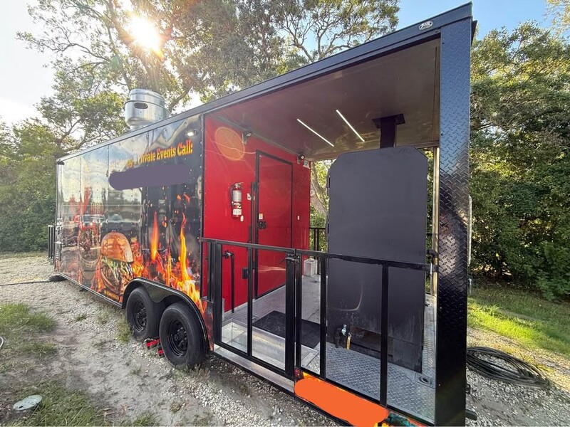 Driver side of BBQ Trailer