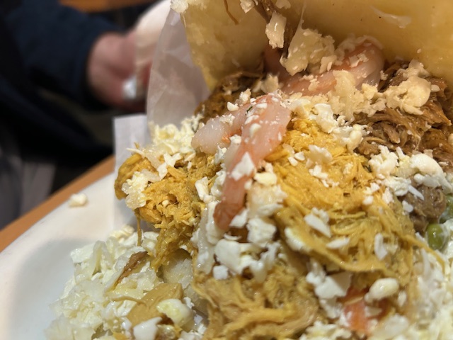 Cachapatano Arepa from Nicos Arepa